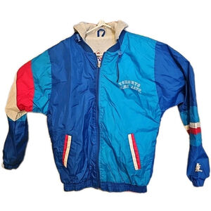 Vintage Newface Toronto Blue Jays Jacket Youth Size XL Hoodie Hooded 90's MLB